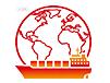 fast global delivery concrete pump icon